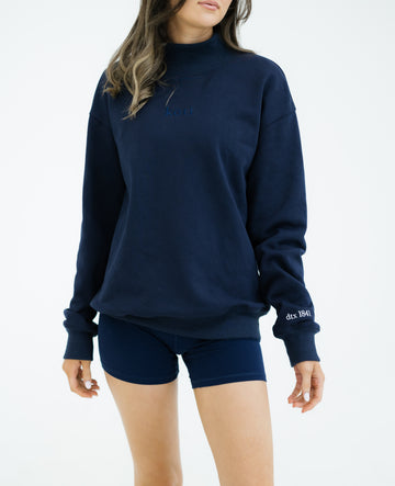 The Heritage 1841 Mockneck - Navy Monochrome